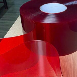 Màn nhựa ngăn tia lửa hàn màu đỏ