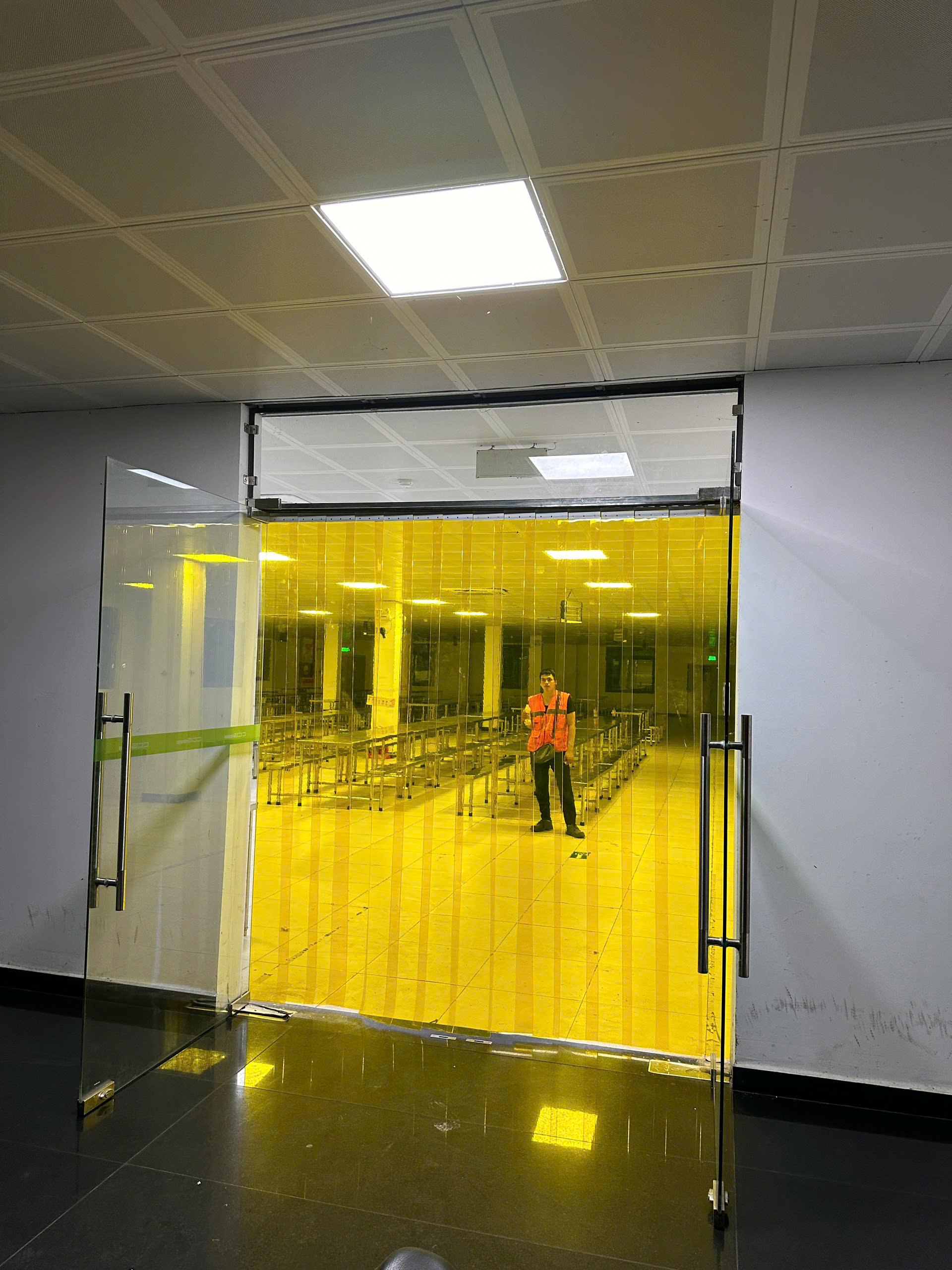 Rèm nhựa vàng kho lạnh nông sản