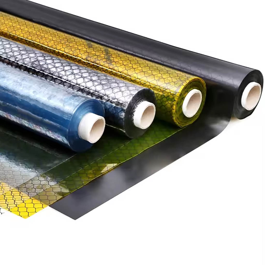 Cận cảnh mạng lưới carbon màn nhựa PVC chống tĩnh điện